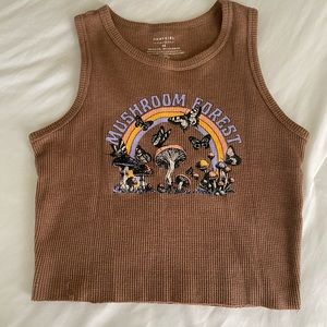 Ribbed Cropped Tank Top